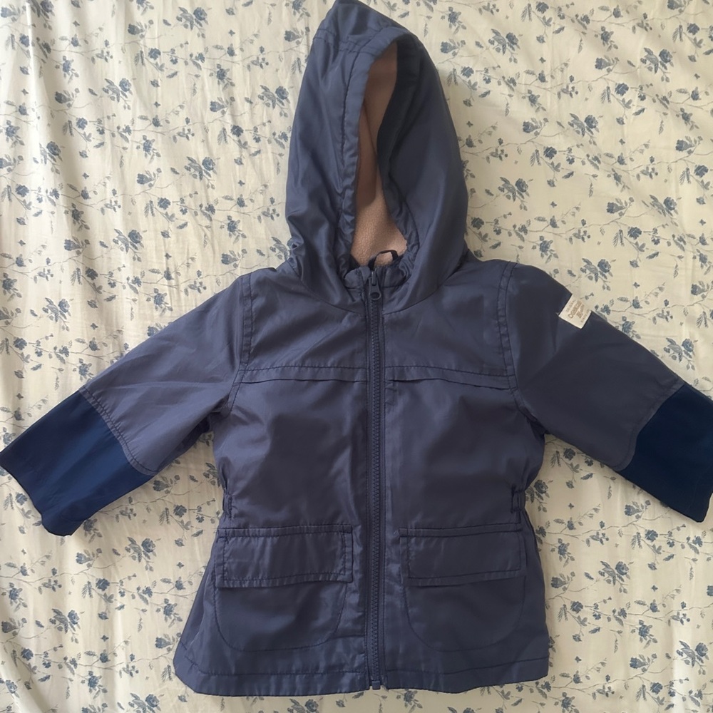 OshKosh B'gosh Dark Blue Hooded Raincoat